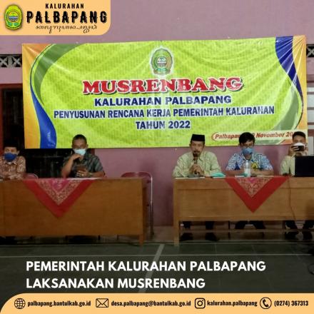 Pemerintah Kalurahan Palbapang Laksanakan Musrenbangkal