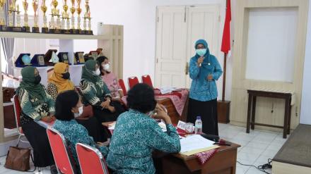 Monitoring dan Evaluasi 10 Program Pokok PKK Tingkat Kabupaten Bantul.