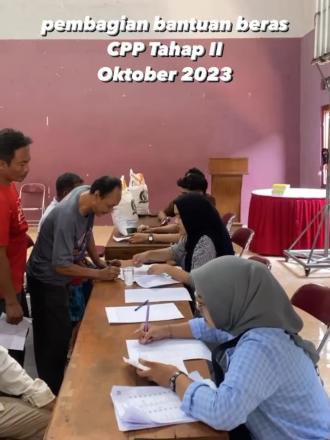 Penyaluran Bantuan Beras - CPP tahap ke II Bulan Oktober  2023