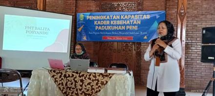 Pelaksanaan Program PPBMP : Peningkatan Kapasitas Kader Posyandu Menur - Padukuhan Peni
