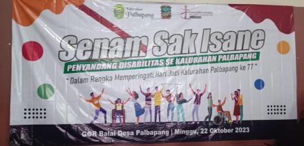 Senam bagi penyandang Disabilitas se Kalurahan Palbapang 